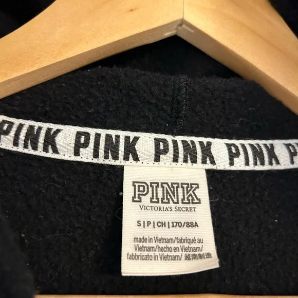(SOLD)Vs PINK Full zip-up hoodie Sweatshirt, Size Small Women’s - Picture 5 of 7